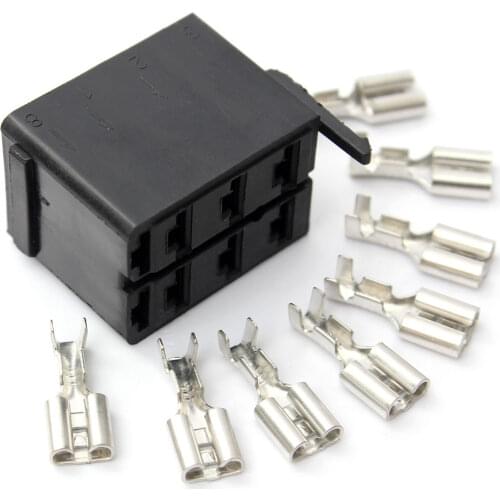8X Female Spade Terminals Connectors Wire Terminal Connector For ARB Socket Plugs Carling Rocker Switch
