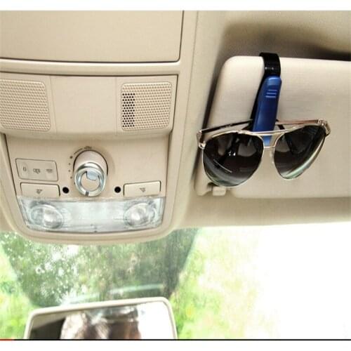 Car Accessories Glasses Holder Namecard Case Auto Fastener Cip Car Sun Visor Sunglasses Holder Car Vehicle Auto Accessories