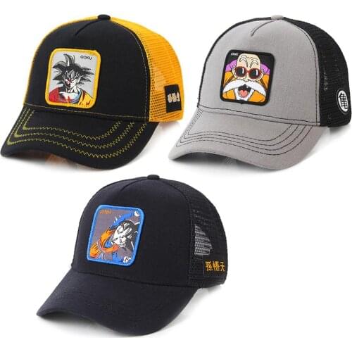 Unisex Casual Baseball Hat Cartoon Printed Men Women Summer Autumn Fashion Snapback Mesh Sun Cap