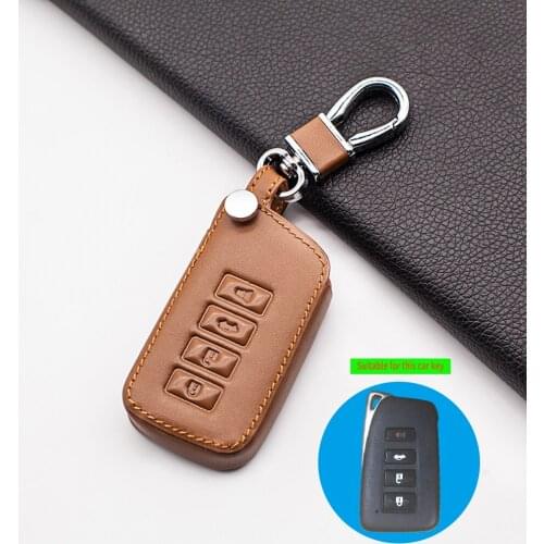 For Lexus NX GS RX IS ES GX LX RC 200 250 350 LS 450H 300H 99% Praise Leather Car Key Cover 4 Buttons Smart Key Protector Case