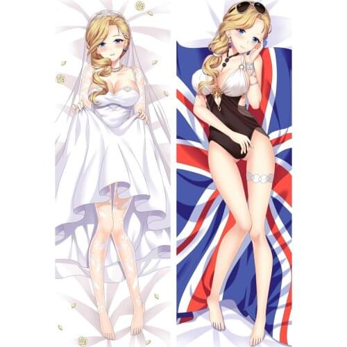 Anime Cartoon Azur Lane Double sided hugging Pillow Case Pillow Cover Pillowcase Peach Skin 2 Way 812008