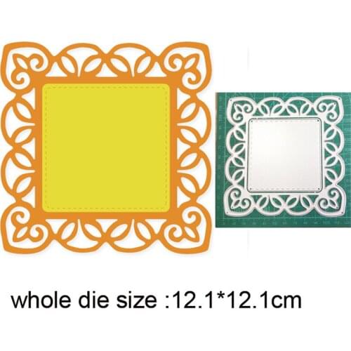 Lace Square Frame New 2021 Metal Cutting Dies for DIY Scrapbooking Paper and Card Making Decorative Embossing Die Cut Craft dies