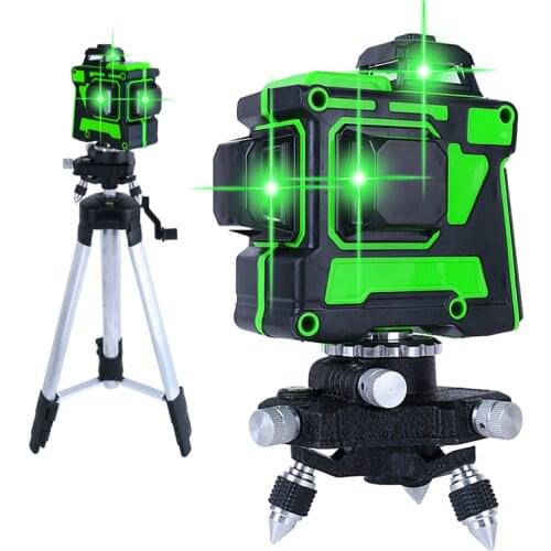 12/16 Lines Laser Level 3D 4D Self-Leveling 360 Adjustment Horizontal And Vertical Cross Super Powerful Green Laser Beam Line