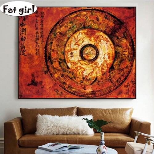 Mao Kun Map Movie Posters mosaic diamond painting diy cross stitch diamond embroidery 5D Rhinestone Patch embroidery home decor