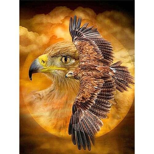 Full Square/round Diamond Art Painting Kit Animal Eagle Needlework Diamond Embroidery Animal Handmade Home Decoration