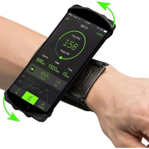 Women Men wrist Armband Elastic Sports Running Gym Holder Phone Pouch Exercise Stretch Workout Fitness Anti Slip for iphone 11