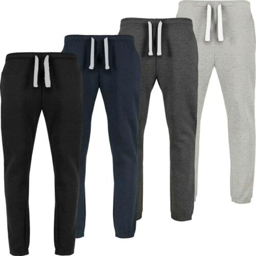 New Mens Tracksuit Bottoms Fleece Gym Trackies Jogging Joggers Warm Sweat Pants