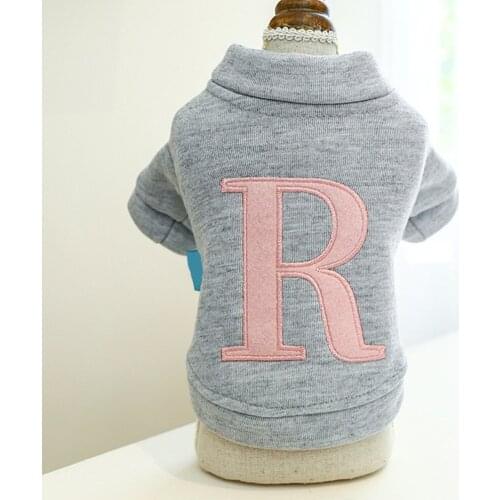 Pet Dog Costumes Clothes Letter Print Puppy Cat Coats Jacket Warm Fleece for Small Dogs Chihuahua Yorkshire Pet Clothing