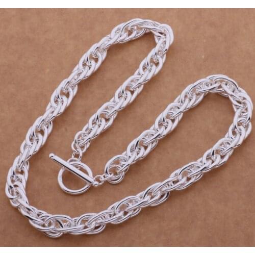 Wholesale Silver Plated Fashion Jewelry Classic Necklace,free Shipping Charms Fashion Jewelry Pendant AN644/ajsajaza