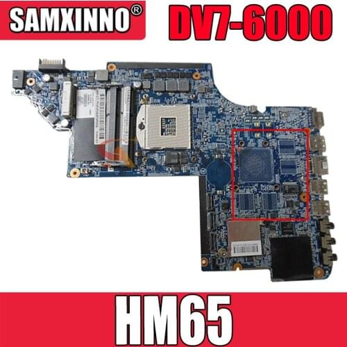 Original For HP pavilion DV7 DV7T DV7-6000 Laptop Motherboard 656292-001 HM65 MB 100% Tested Fast Ship