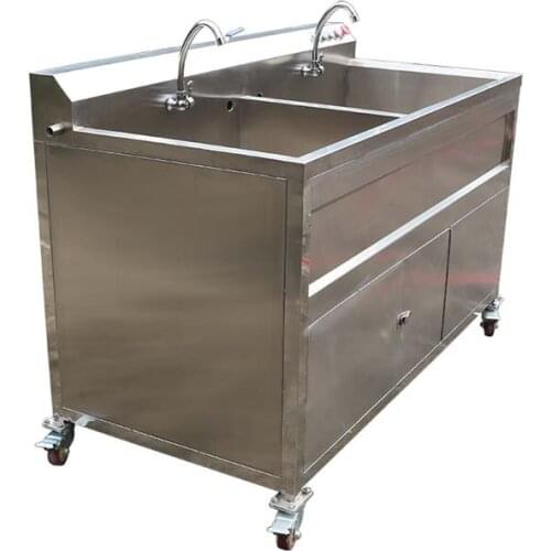Hotel kitchen two tanks vegetable and fruit washing machine ozone fruit and vegetable washer