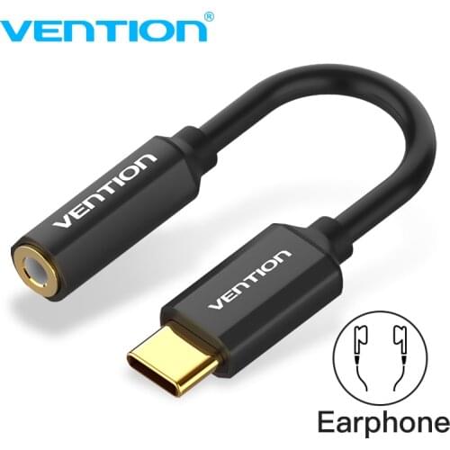 Vention Type C 3.5 Earphone Adapter USB C Male to 3.5mm Female Jack for Xiaomi 6 Mi6 MIX 2 Huawei Mate10 P20 Pro AUX Audio Cable