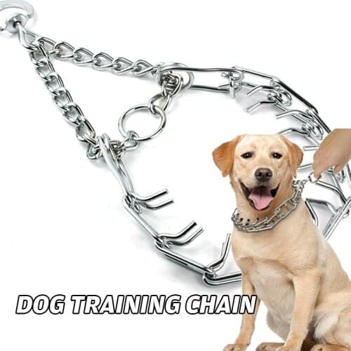 Pit Bull German Shepherd Training Metal Gear Prong Dog Collar With Quick Release Snap Buckle Detachable Adjustable Pet Collar