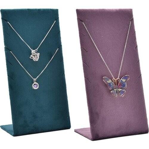 Necklace shelf display stand creative flannel jewelry stand jewelry storage rack home jewelry display props