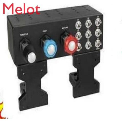 TPM Single Engine Variable Pitch Propeller Power Control Unit Panel with Civil Aviation Yoke Rocker Licensed Goods