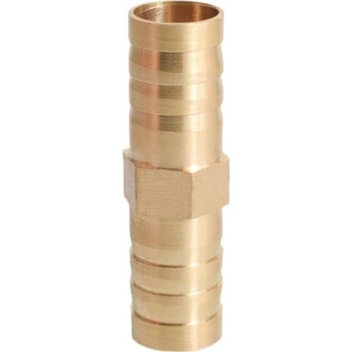 4 5 6 8 10 12 14 16 19 25mm Hose Barb Brass Straight 2 Way Pipe Fitting Splitter Connector Coupler Home Garden
