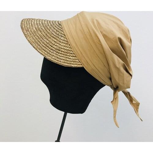 2019 New Straw Visor Female Summer Sun Empty Top Hat Riding Outdoor Sports Cap UV Sun Hat Woman Beach Hat Fishing Cap