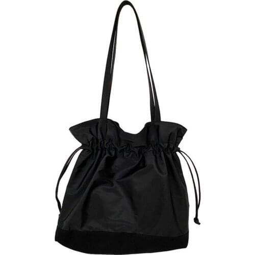 SOTAKENPA Drawstring Cloth Bag 2021 Womens Trend Canvas Bags Bag Korea Top Handle Bags for Women 2021 New Luxury Hand Trend