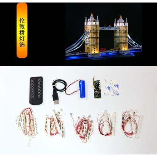Only Led Light Kit For 10214 Creator London Tower Bridge Toys Building Blocks Model Lighting Set only led lights