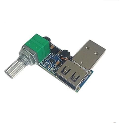 PC USB Fan Speed Controller DC 5-12V Motor Stepless Governor Adjustable Fan Air Volume Control Switch Regulator