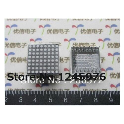 1.9mm 8*8 red Common anode dot matrix / wire matrix 20*20MM 16PIN