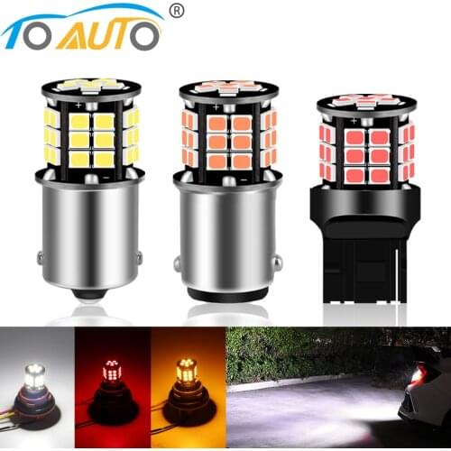 1pcs 1156 BA15S P21W BAU15S PY21W Led Bulb 1157 BA15D BAY15D P21/5W T20 7440 W21W 7443 W21/5W 2835 Chips Car Turn Signal Lamp