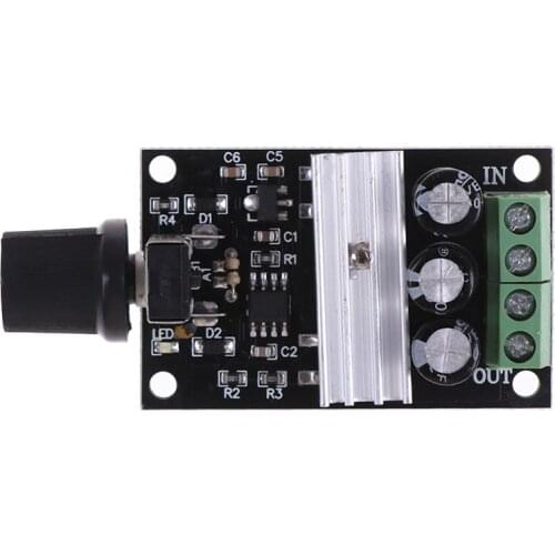 DC 6V 12V 24V 28VDC 3A 80W PWM Motor Speed Controller Regulator 1PCS