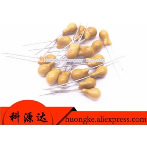 10PCS/LOT Straight plug tantalum capacitor 16V25V35V50V 1uF 2.2uF 4.7uF 10uF 22uF 47uF 470NF foot distance 2.54MM
