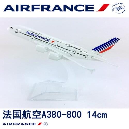 14CM 1:400 Airbus A380-800 model AirFrance airplanes with base alloy aircraft plane collectible display toy model collection