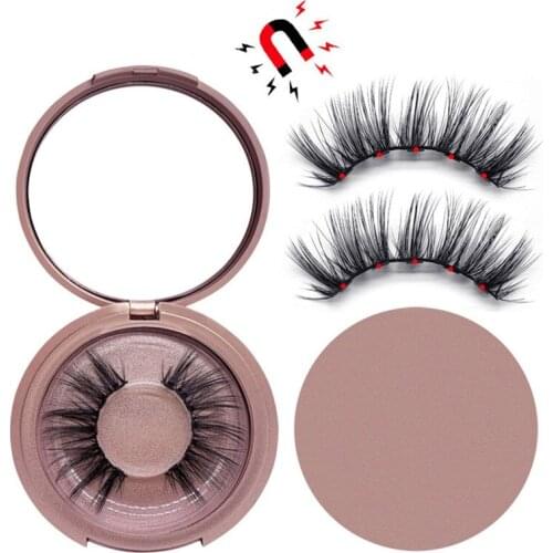 1Pcair New 5 Magnets Eyelashes for Magnetic Liquid Eyeliner Magnetic False Eyelash Easy to Wear Beauty Tool