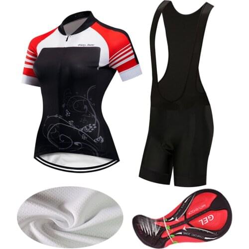 2021 Cycling Clothing Women BIB Gel Shorts Set Sport Road Bike Jersey Female Dress Summer Bicycle Clothes MTB Suit Skinsuit Kit
