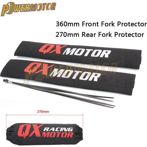 36cm Front Fork Protector 27cm Rear Shock Absorber Guard Wrap Cover For CRF YZF KLX Dirt Bike Motorcycle ATV Quad Motocross
