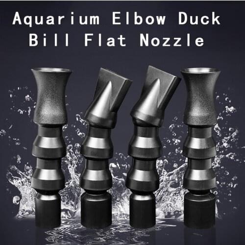 Aquarium Filter Lengthen Duck Bill Flat Nozzle Pump Sump Outlet Tube Fish Tank Outflow Jet Pipe Tube Elbow Return Marine Reef
