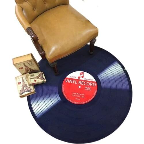 BIG Vinyl Record Rugs living room Carpet Mats Round Dark Record Carpet Area Rugs