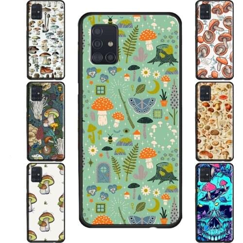 Wild Forest Mushroom Case For Samsung Galaxy S21 Ultra Note 20 S8 S9 S10 Plus S20 FE S10e Note 9 Note 10 Plus