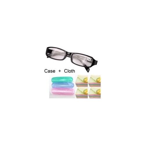 Black Yellow Spring Hinges Vintage With Case + 1.0 1.5 2.0 2.5 3.0 3.5 4.0 unisex reading glasses man woman free shipping