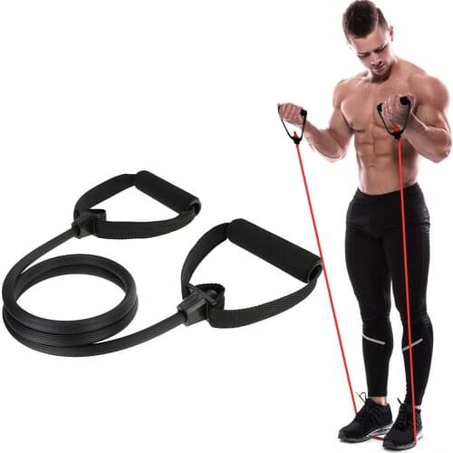Home Sport Fitness Yoga Gym Exercise Rally Pilates Yoga Tube Pull loop rope Strength Rally Training Arm Exercise Resistance Band