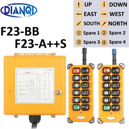 F23-BB F23-A+++S Industrial Wireless remote controller speed control Hoist Radio Control Crane Lift Crane switch24V12V F21-E2B-8