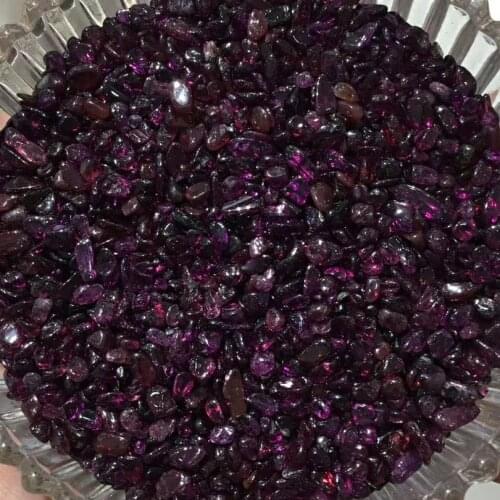 Garnet Stone Rock Tumbled Red Garnets Gravel Chip Stone Wholesale DIY Fish Tank Home Garden Decoration