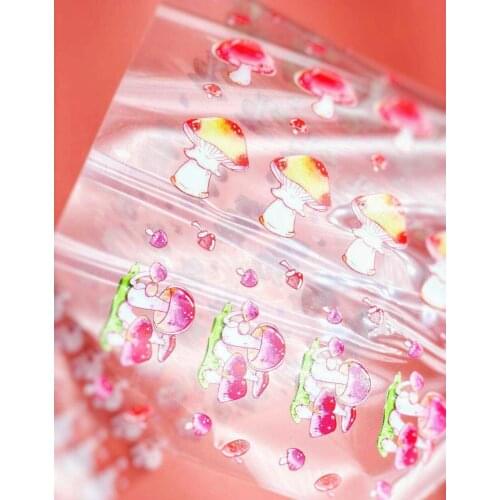 Colorful Mushroom PET Tapes Bullet Journal Masking Tape Adhesive Tape DIY Scrapbooking PET Stickers