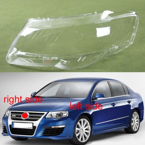 Front Headlamps Transparent Lampshades Lamp Shell Masks Headlights Shell Cover For Passat B6 R36 2006-2011 Halogen and bi-Xenon