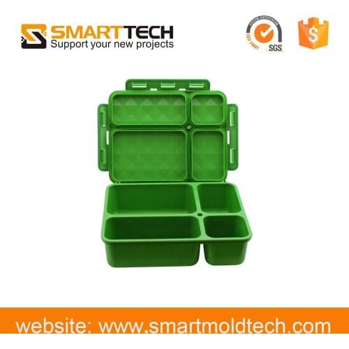 Custom Plastic Bento Kids Lunch Box /plastic Injection Molding