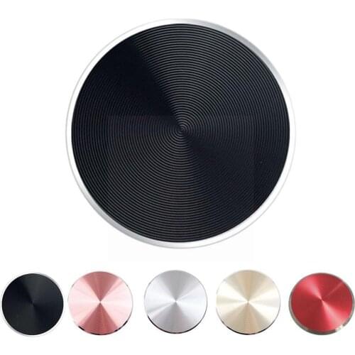 5 Color Adhesive Aluminum Alloy Mounting Kits Stickers Discs Patch Compatible With Magnetic Magnetic Holder Mount Car Unive D1C4