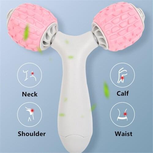 New Y-shaped Massage Stick Roller Anti-wrinkles Pain Relief Muscle Relaxer Skin Face Lift Full-body Massager Fitness Foam Roller