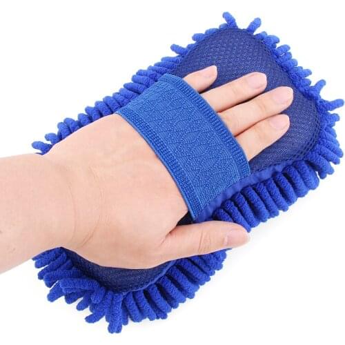 Microfiber Glove Topist Car Cleaning Cloth Window Cleaning Ultrafine Fiber Washer Sponge Brush Car Accessories