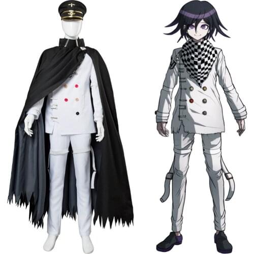 Danganronpa V3 Killing Harmony Ryoma Ouma kokichi Cosplay Costume Hat Cloak Uniform Halloween Carnival Cosplay Costume For Adult