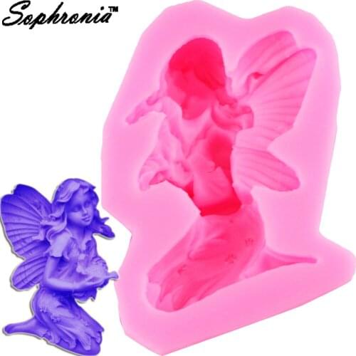Sophronia Angel Girl 1pcs UV Resin Jewelry Silicone Mold Expoxy Mold Jewelry Making DIY Decorate Craft m633