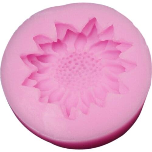 Sunflower Silicone Molds Soap Mold Flowers Silicone Soap Molds Flowers Silica Gel Die 3D Aroma Stone Moulds 3d Candle