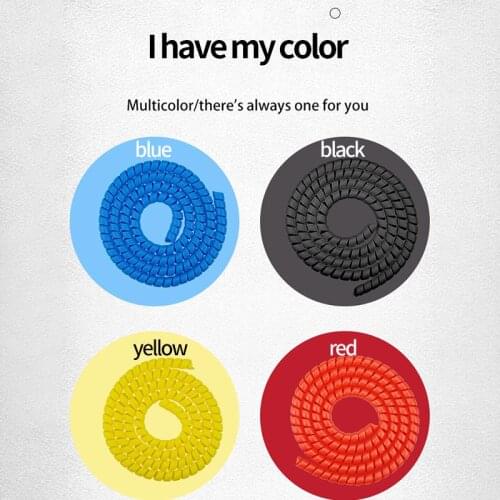 Line Spiral Tube For Xiaomi Scooter Tube Winding Protector 8mm Protective Organizer Cable Cover Wire Spiral Winding Tube Durable