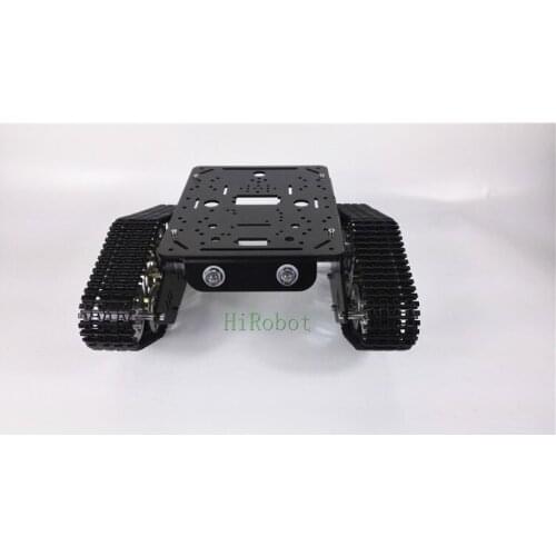 T333 Aluminum Alloy tank car chassis, 12V DC motor,experiment platform,robot install interface, for DIY, Tank fans, Robot
